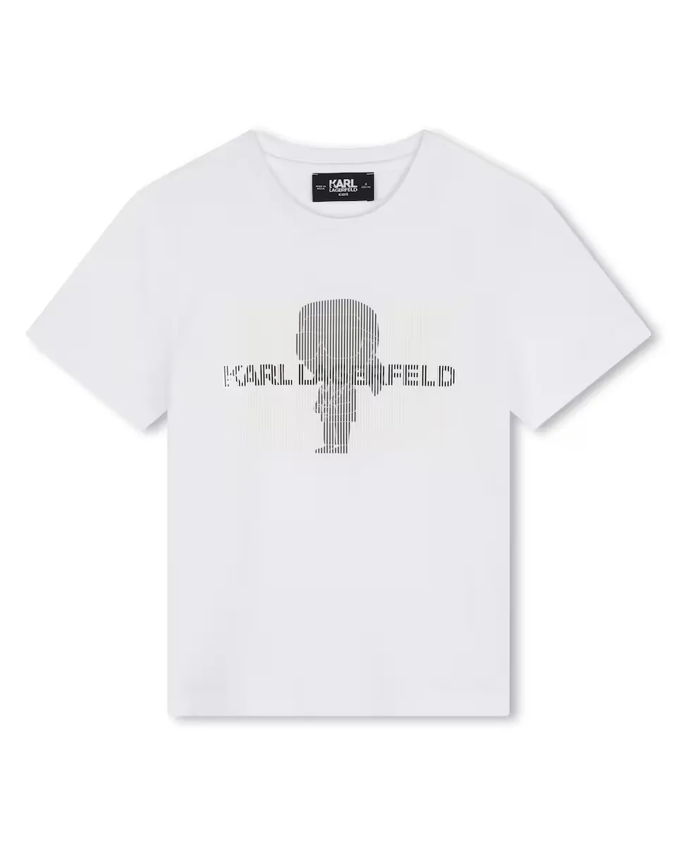 Футболка для мальчика с короткими рукавами из 100% хлопка Karl Lagerfeld Kids, белый
Футболка для мальчика с короткими рукавами из 100% хлопка Karl Lagerfeld Kids, белый