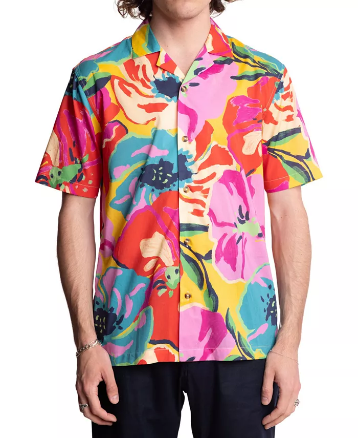 Мужская рубашка с коротким рукавом, приталенная, с цветочным принтом и застежкой на пуговицы Camp Shirt Paisley & Gray, розовый
Мужская рубашка с коротким рукавом, приталенная, с цветочным принтом и застежкой на пуговицы Camp Shirt Paisley & Gray, розовый