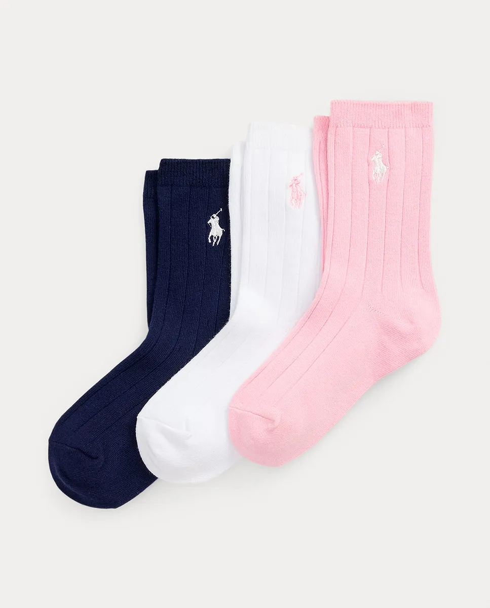 Набор из 3 длинных детских носков с вышитой лошадкой Polo Ralph Lauren, мультиколор
Набор из 3 длинных детских носков с вышитой лошадкой Polo Ralph Lauren, мультиколор