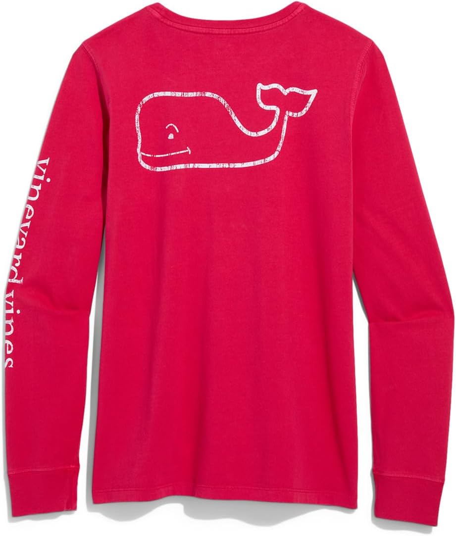 Женская винтажная футболка с длинными рукавами и карманом, окрашенная в готовом виде Vineyard Vines, Charm Pink
Женская винтажная футболка с длинными рукавами и карманом, окрашенная в готовом виде Vineyard Vines, Charm Pink