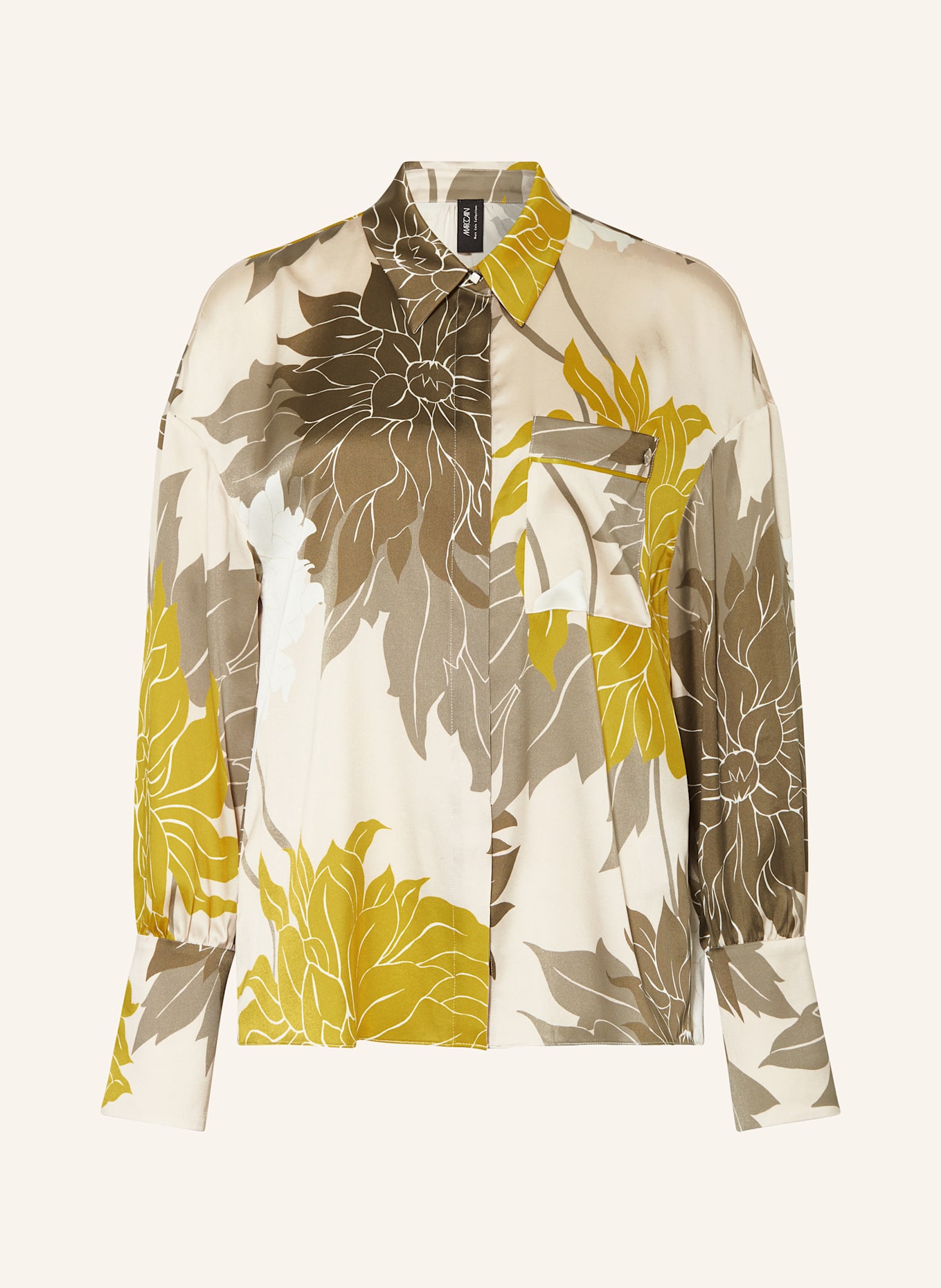 Шелковая блузка-рубашка Marc Cain, мультиколор
Шелковая блузка-рубашка Marc Cain, мультиколор