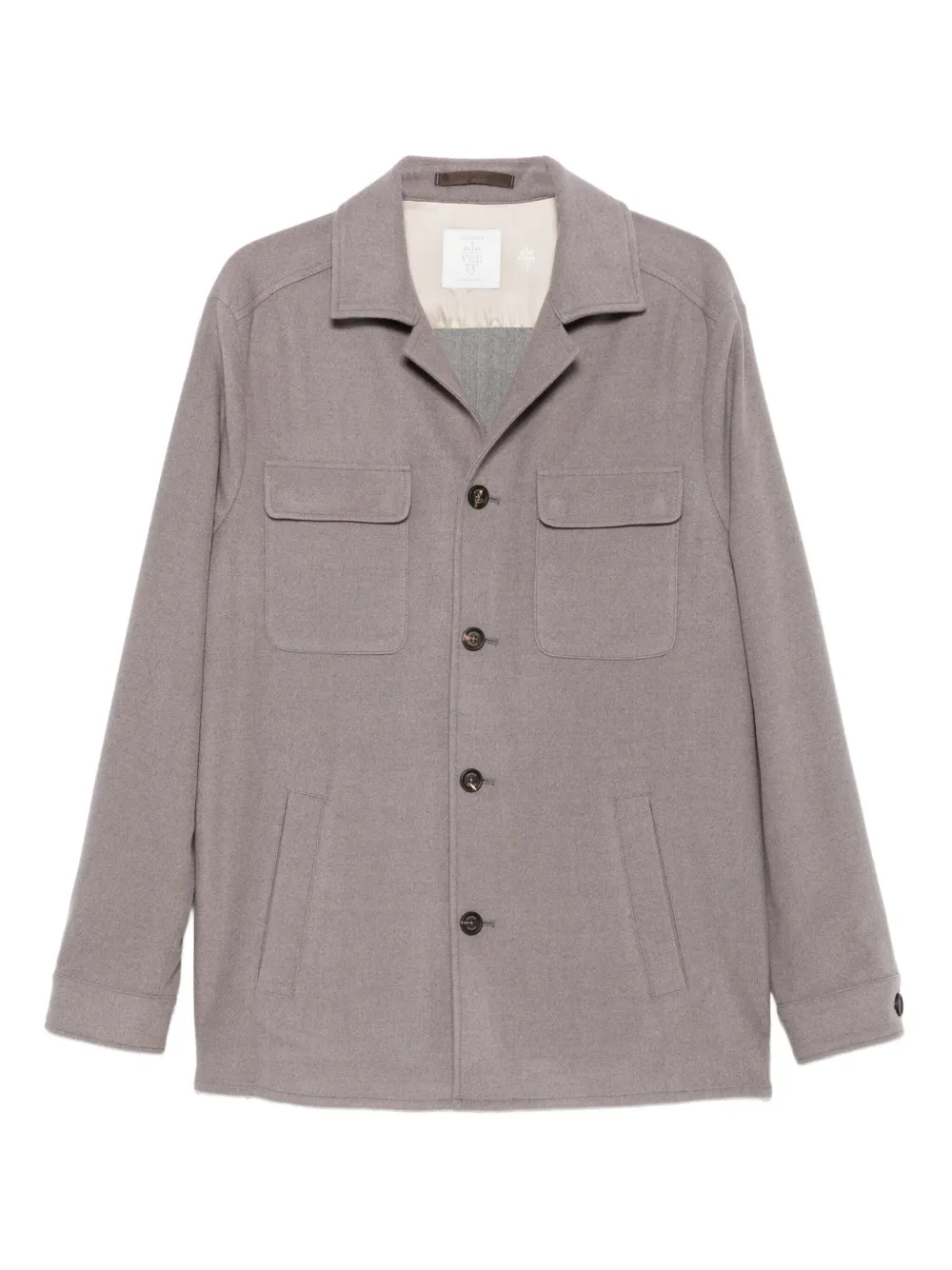 Куртка с накладными карманами и застежкой на пуговицы Eleventy, коричневый
Куртка с накладными карманами и застежкой на пуговицы Eleventy, коричневый