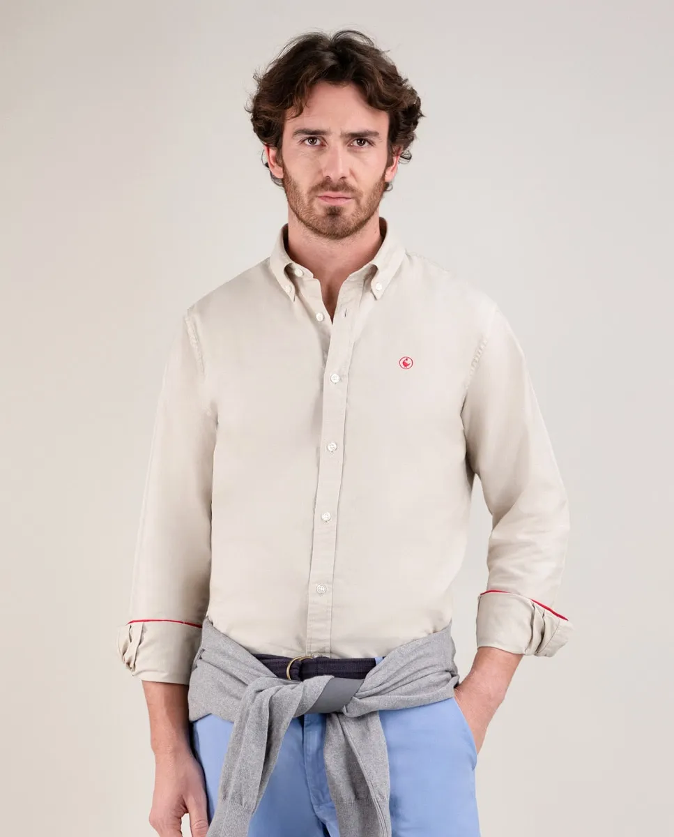 Мужская рубашка из окрашенного в готовом виде хлопка El Ganso, бежевый
Мужская рубашка из окрашенного в готовом виде хлопка El Ganso, бежевый