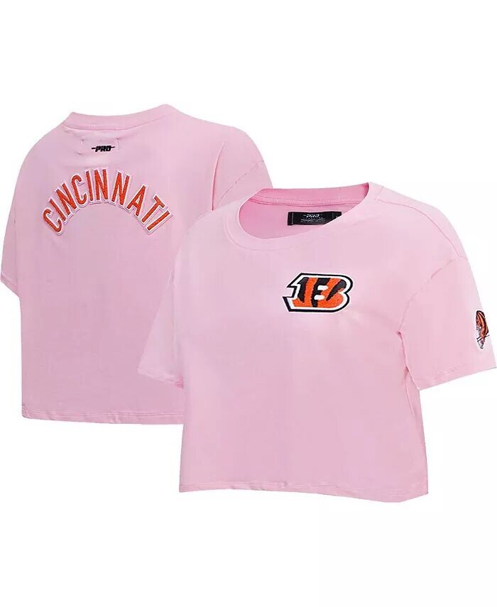 Женская розовая укороченная футболка свободного кроя Cincinnati Bengals Pro Standard
Женская розовая укороченная футболка свободного кроя Cincinnati Bengals Pro Standard