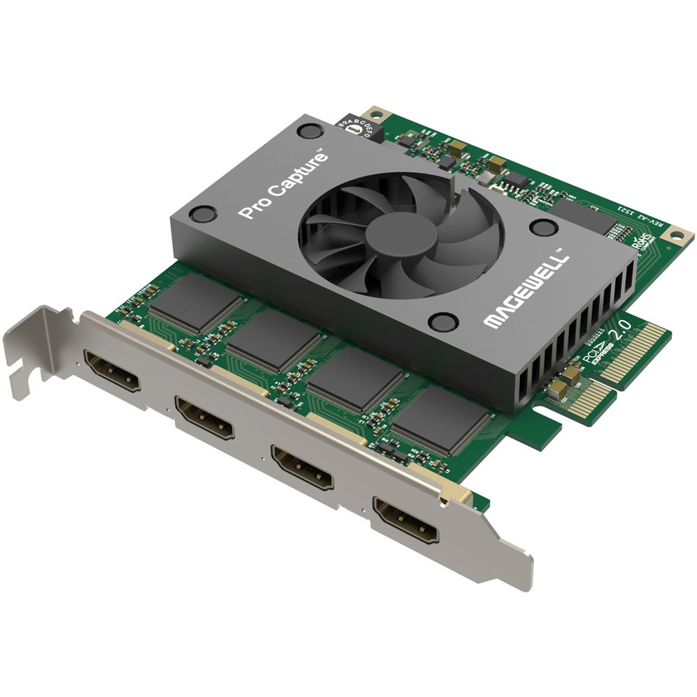 Карта Magewell Pro Capture Quad HDMI (4 канала)
Карта Magewell Pro Capture Quad HDMI (4 канала)