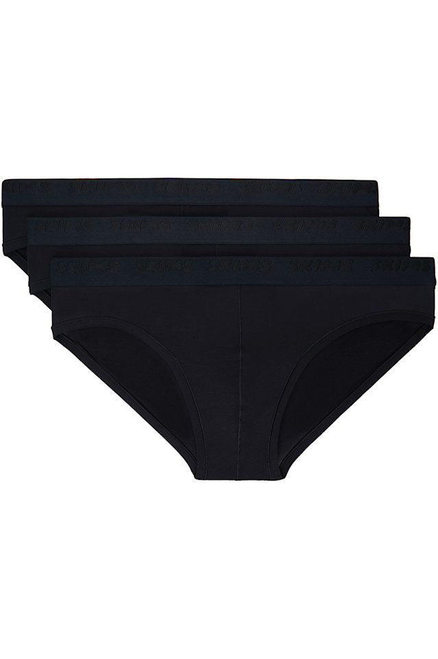Тройная упаковка черных эластичных трусов Skims Skims, цвет obsidian
Тройная упаковка черных эластичных трусов Skims Skims, цвет obsidian