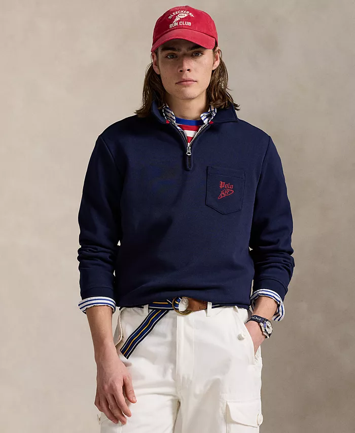 Мужской свитшот с воротником из двойной трикотажной сетки Polo Ralph Lauren, мультиколор
Мужской свитшот с воротником из двойной трикотажной сетки Polo Ralph Lauren, мультиколор