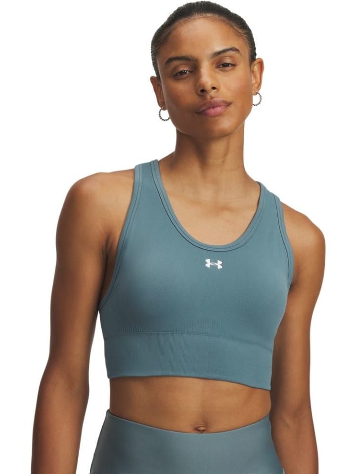 Спортивный бюстгальтер "Vanish Seamless Mid Bra" синего цвета Under Armour
Спортивный бюстгальтер "Vanish Seamless Mid Bra" синего цвета Under Armour