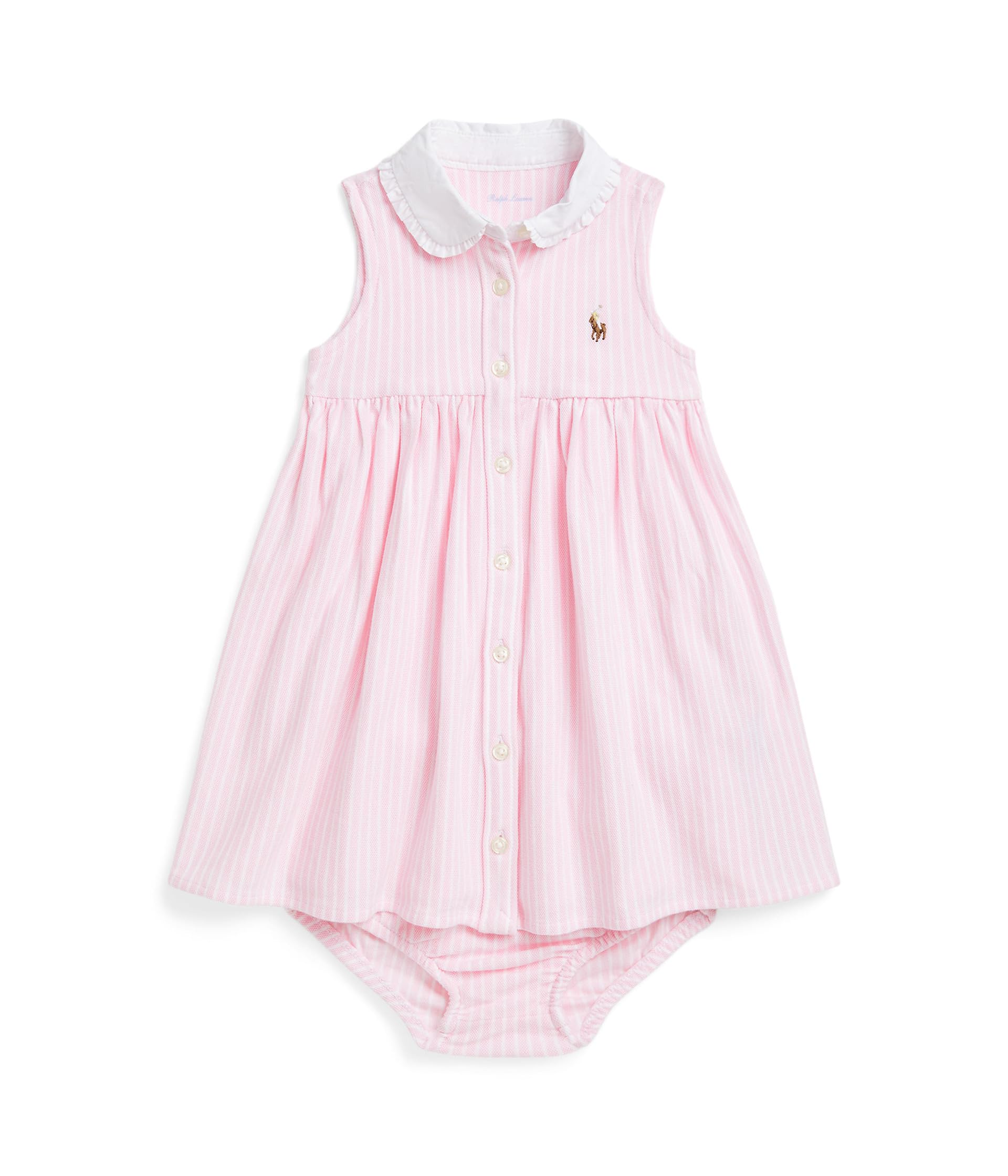 Платье Polo Ralph Lauren Kids Striped Knit Oxford Shirtdress & Bloomer, цвет Carmel Pink Multi
Платье Polo Ralph Lauren Kids Striped Knit Oxford Shirtdress & Bloomer, цвет Carmel Pink Multi