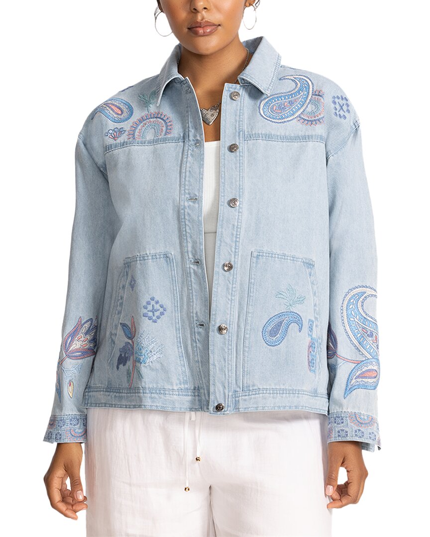 Джонни Вас Плюс Трапунто Денимовая Рабочая Куртка Johnny Was, синий
Джонни Вас Плюс Трапунто Денимовая Рабочая Куртка Johnny Was, синий