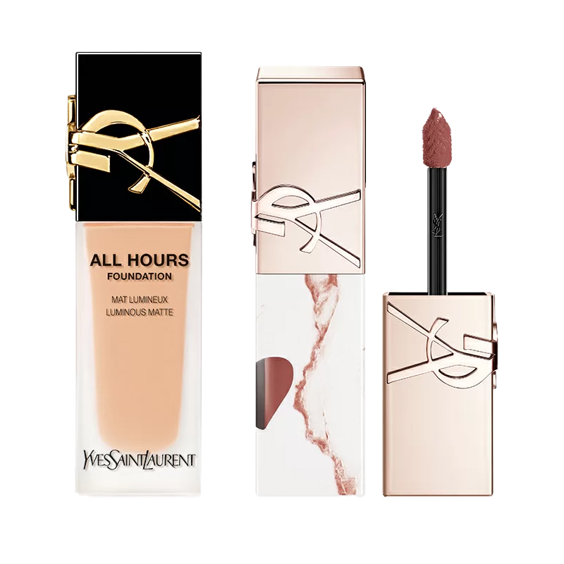 Стойкий матовый жидкий тональный крем и жидкая помада набор для коррекции тона кожи натуральный 25мл+5,5мл SAINT LAURENT
Стойкий матовый жидкий тональный крем и жидкая помада набор для коррекции тона кожи натуральный 25мл+5,5мл SAINT LAURENT