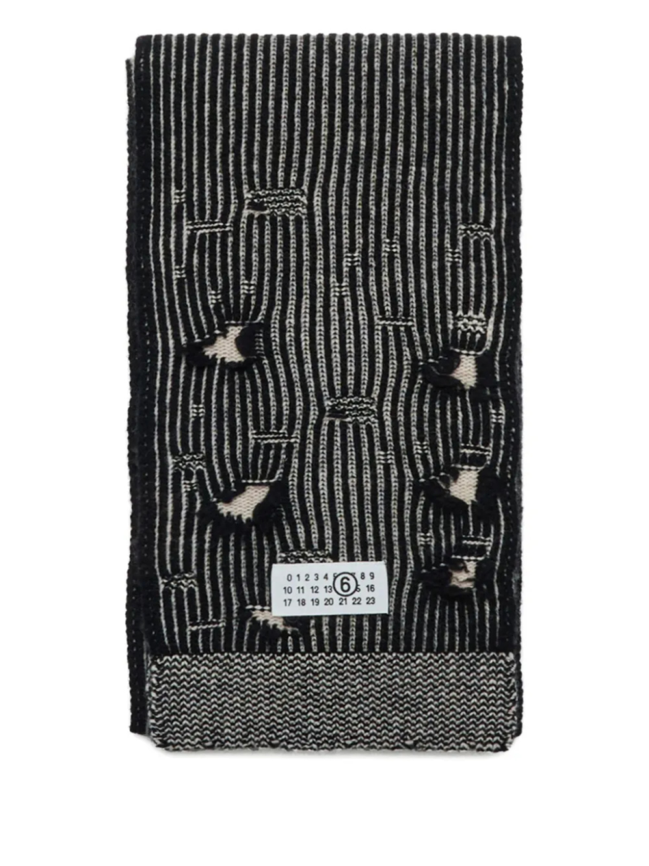 MM6 Maison Margiela Kids шерстяной шарф, черный 
MM6 Maison Margiela Kids шерстяной шарф, черный