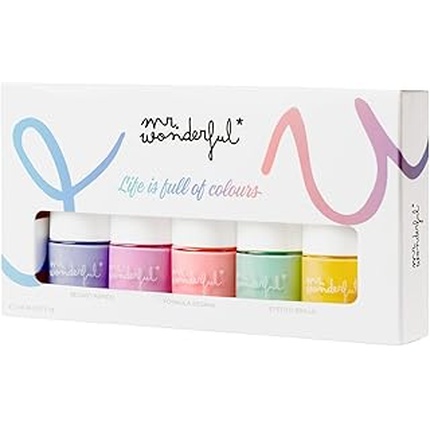 Лак для ногтей Mr Wonderful Set 5 X 8 Ml - Perfect Coverage, Brilliant Effect, Long Lasting
Лак для ногтей Mr Wonderful Set 5 X 8 Ml - Perfect Coverage, Brilliant Effect, Long Lasting