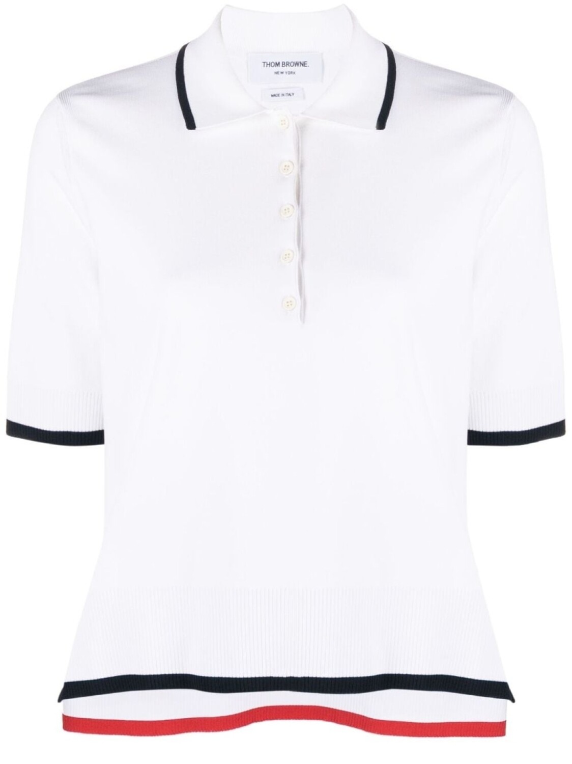Thom Browne рубашка поло в рубчик, белый
Thom Browne рубашка поло в рубчик, белый