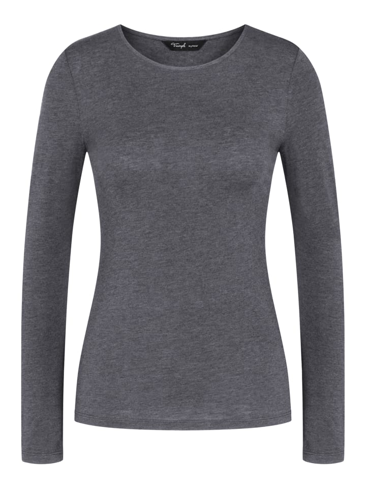 Рубашка с длинным рукавом Triumph, темно-серый меланж
Рубашка с длинным рукавом Triumph, темно-серый меланж