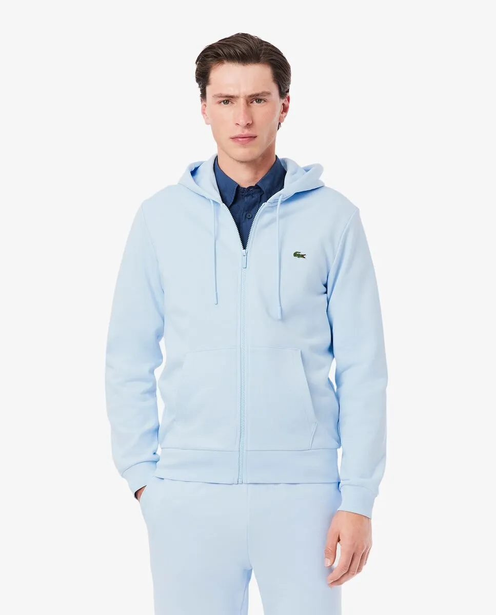 Мужская флисовая толстовка классического кроя на молнии Lacoste, светло-голубой
Мужская флисовая толстовка классического кроя на молнии Lacoste, светло-голубой
