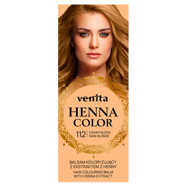 Бальзам для окрашивания волос 112 темно-русый, 75 мл Venita Henna color, цвет 112 ciemny blond
Бальзам для окрашивания волос 112 темно-русый, 75 мл Venita Henna color, цвет 112 ciemny blond