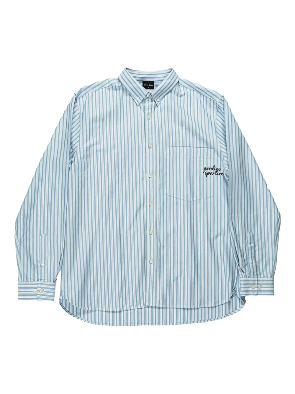 Рубашка в полоску с накладными карманами Goodies Sportive, синий
Рубашка в полоску с накладными карманами Goodies Sportive, синий