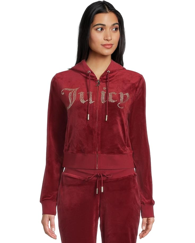 Женский худи Juicy Couture Classic Juicy с блестками, Red Dahlia
Женский худи Juicy Couture Classic Juicy с блестками, Red Dahlia