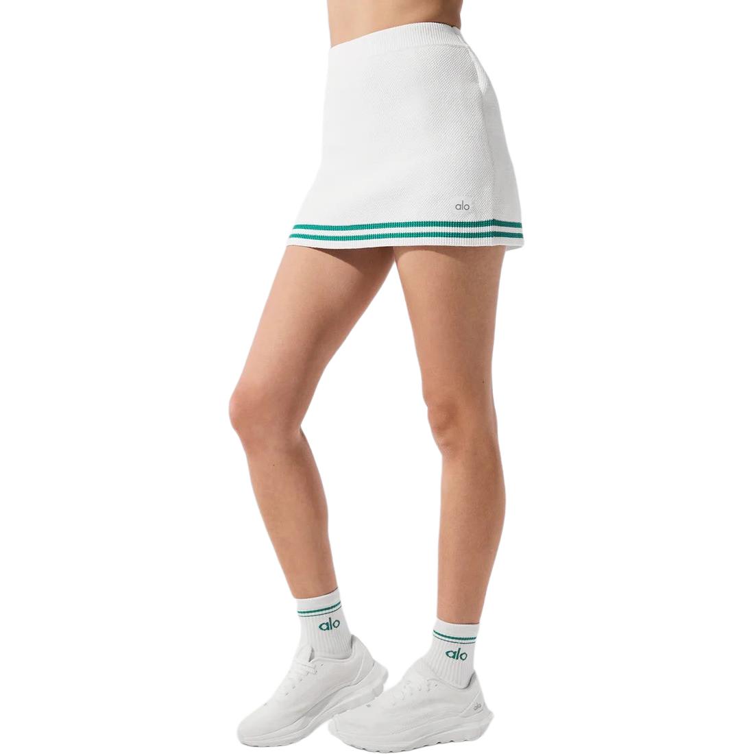 Повседневная короткая юбка женская Alo Yoga, белый/зеленый
Повседневная короткая юбка женская Alo Yoga, белый/зеленый