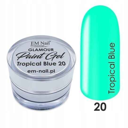 Декоративный гель, Краска-гель Tropical Blue EM Nail
Декоративный гель, Краска-гель Tropical Blue EM Nail