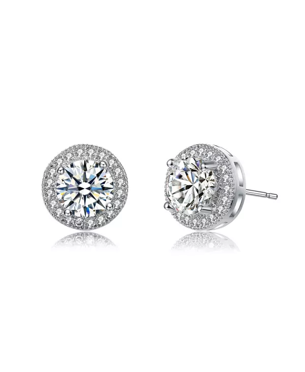 Круглые серьги-гвоздики с покрытием из белого золота и прозрачными кубическими цирконами Rachel Glauber, white
Круглые серьги-гвоздики с покрытием из белого золота и прозрачными кубическими цирконами Rachel Glauber, white