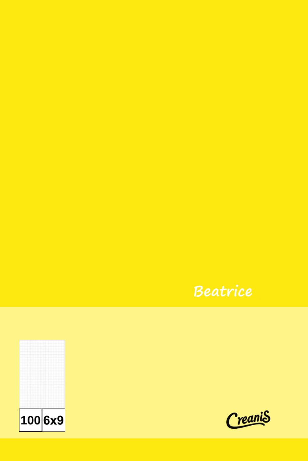 Creanis, Beatrice Rusałki, 3 k100: Zeszyt w barwie cytrynowej z motywem przypominającym tkaninę. Trzeci z kolekcji (Polish Edition) (Independently published)
Creanis, Beatrice Rusałki, 3 k100: Zeszyt w barwie cytrynowej z motywem przypominającym tkaninę. Trzeci z kolekcji (Polish Edition) (Independently published)