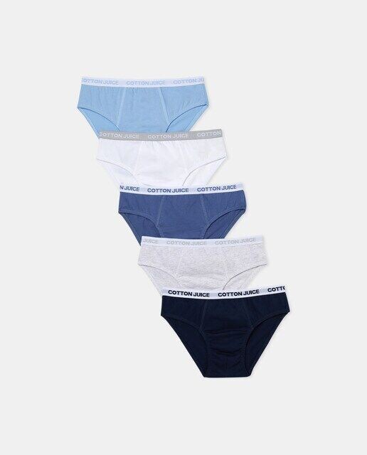 Комплект из пяти однотонных детских трусов Cotton Juice, мультиколор
Комплект из пяти однотонных детских трусов Cotton Juice, мультиколор