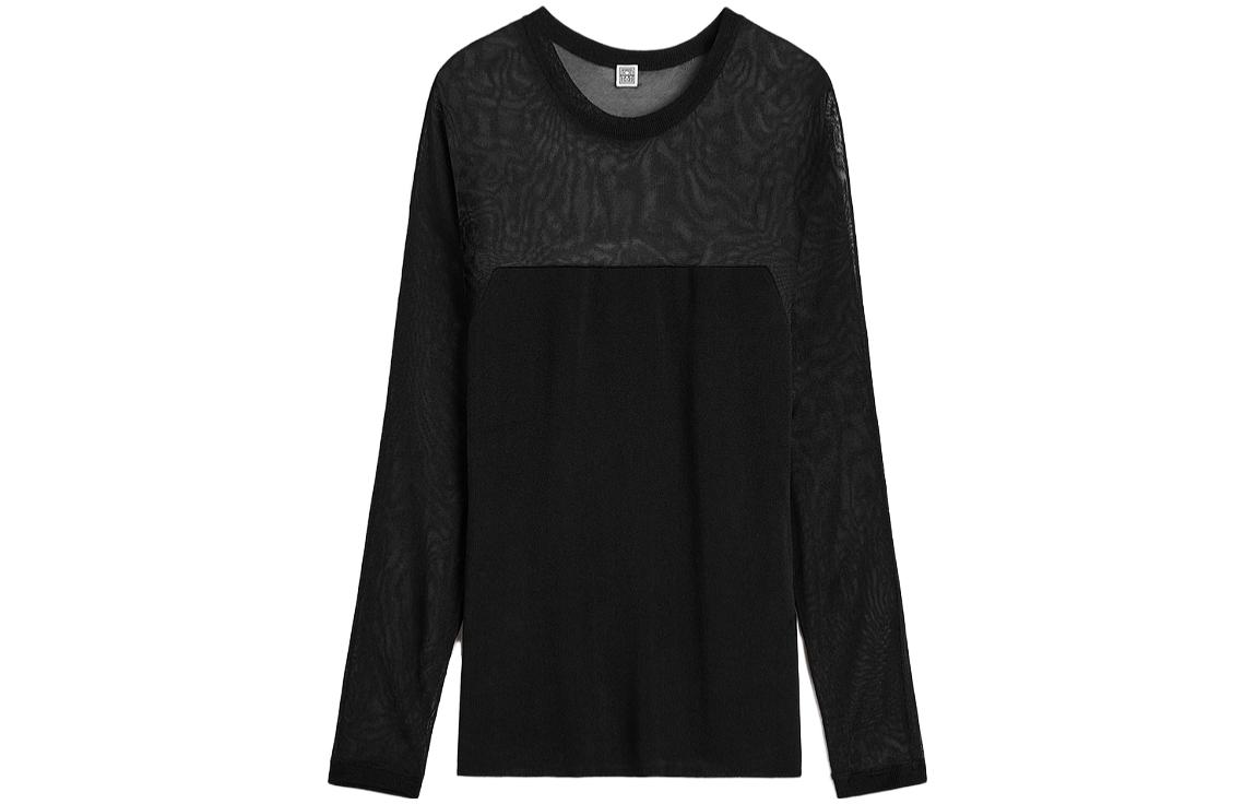 Полупрозрачный топ с панелями TOTEME, черный
Полупрозрачный топ с панелями TOTEME, черный