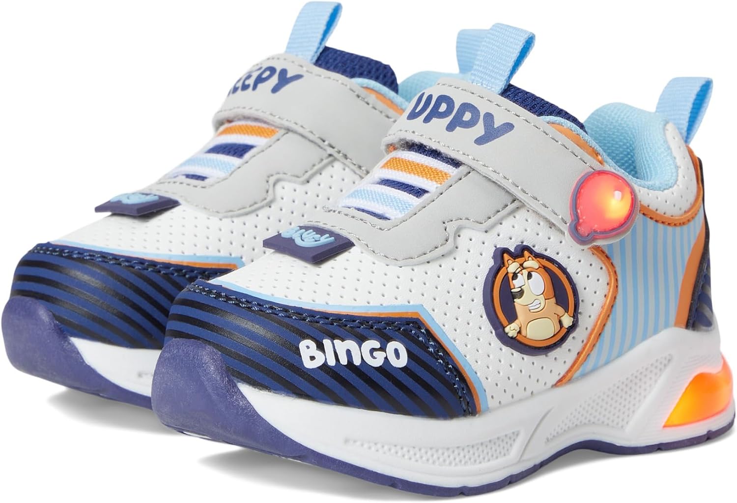 Кроссовки Ground Up Boys Bluey и Bingo Light Up для малышей и маленьких детей, белый
Кроссовки Ground Up Boys Bluey и Bingo Light Up для малышей и маленьких детей, белый