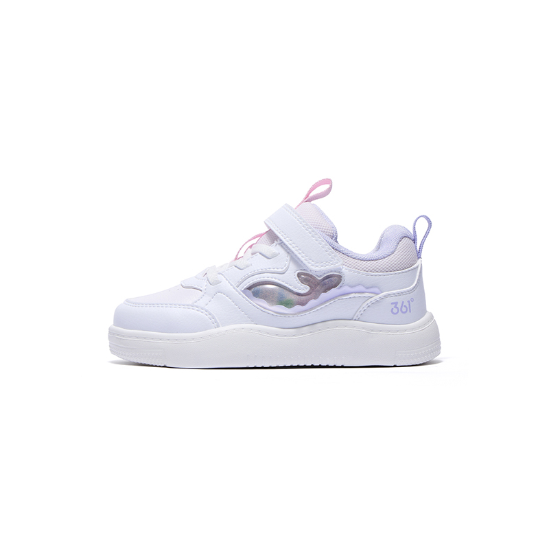 361°KIDS Износостойкие, легкие, амортизирующие детские кроссовки для скейтбординга, белые, фиолетовые, детские 
361°KIDS Износостойкие, легкие, амортизирующие детские кроссовки для скейтбординга, белые, фиолетовые, детские