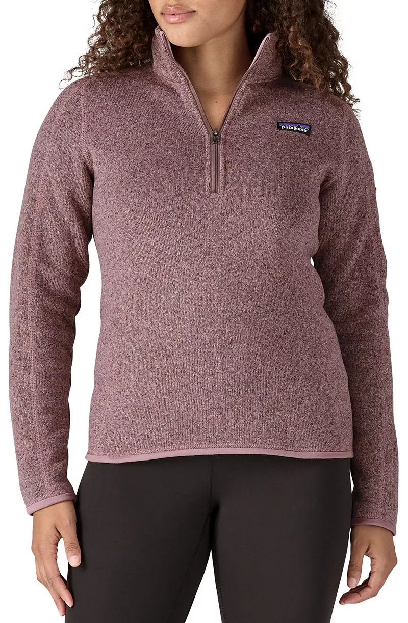 Женский свитер Patagonia Better, пуловер на молнии 1/4, цвет Stormy Mauve
Женский свитер Patagonia Better, пуловер на молнии 1/4, цвет Stormy Mauve
