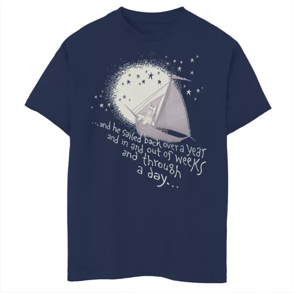 Футболка с принтом "Где обитают дикие твари" для мальчиков 8-20 лет Licensed Character, синий 
Футболка с принтом "Где обитают дикие твари" для мальчиков 8-20 лет Licensed Character, синий