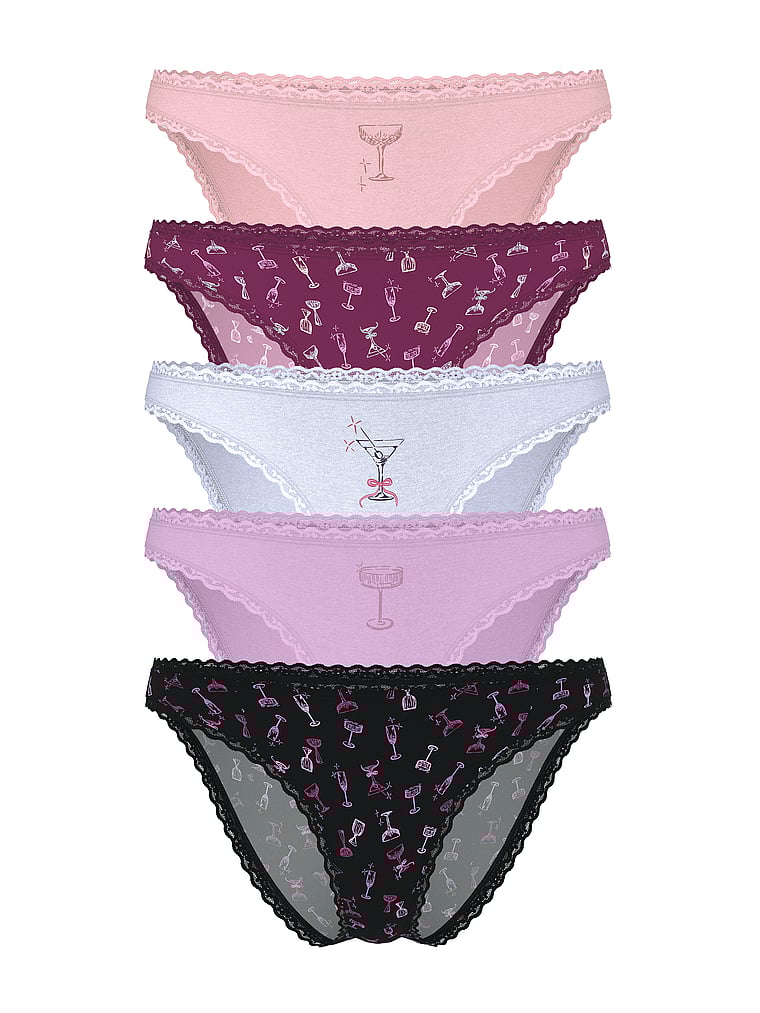 Упаковка из 5 трусиков-бикини из эластичного хлопка с кружевной отделкой Victoria'S Secret, 5 pack multi
Упаковка из 5 трусиков-бикини из эластичного хлопка с кружевной отделкой Victoria'S Secret, 5 pack multi