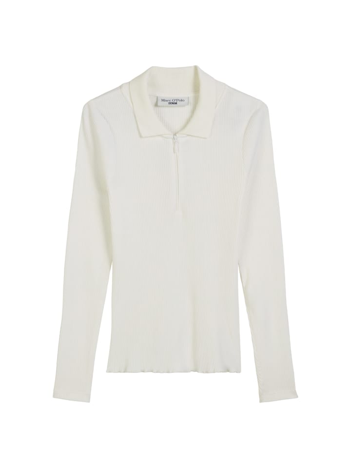 Рубашка-поло в рубчик, тонкая, шелковисто-белая Marc O'Polo DENIM
Рубашка-поло в рубчик, тонкая, шелковисто-белая Marc O'Polo DENIM