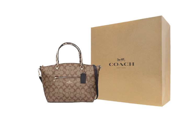 COACH Кожаная холщовая сумка-шоппер
COACH Кожаная холщовая сумка-шоппер