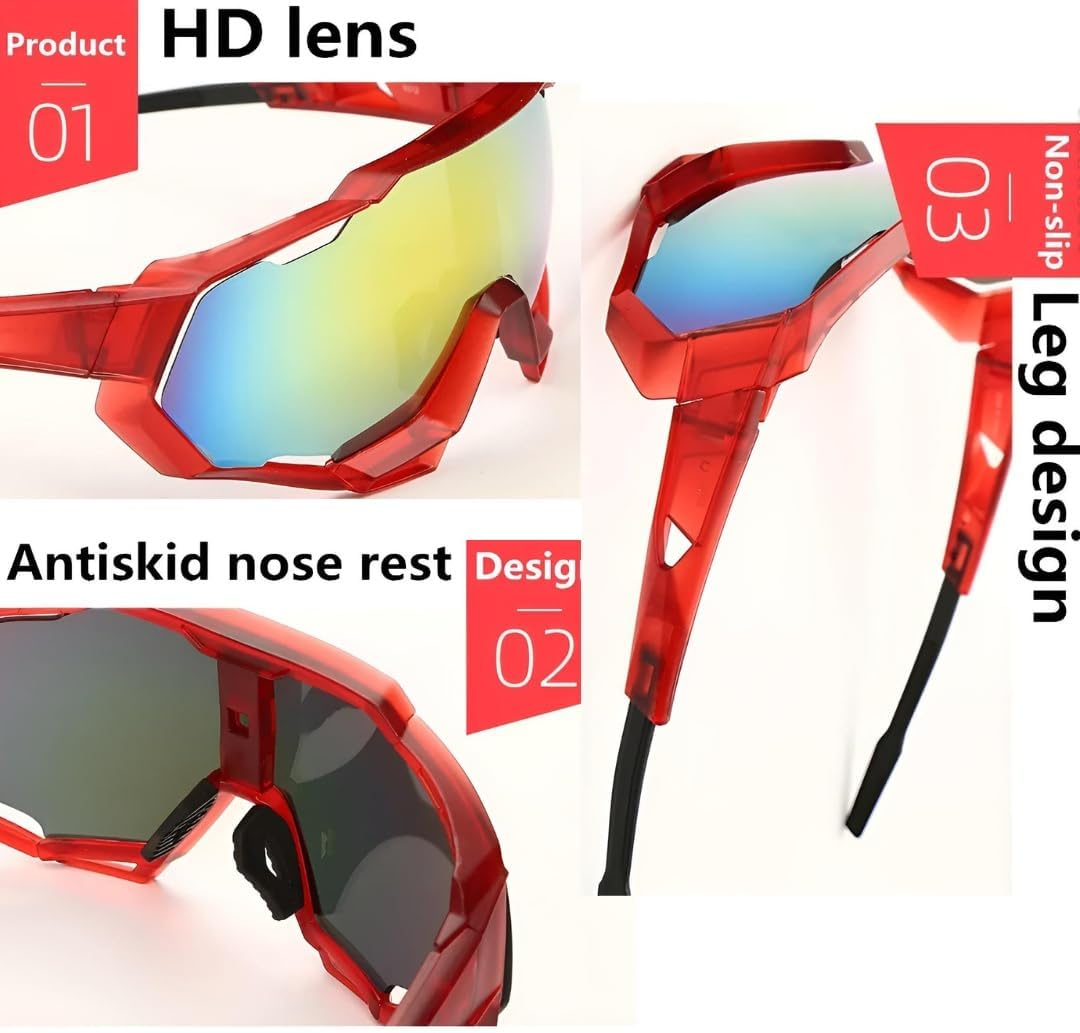 Спортивные солнцезащитные очки с защитой от запотевания, обтекаемой формы, для бейсбола, велоспорта, вождения, гольфа, легкие, с защитой от УФ-излучения UV400, превосходные защитные очки HUVORA, Blue Black
Спортивные солнцезащитные очки с защитой от запотевания, обтекаемой формы, для бейсбола, велоспорта, вождения, гольфа, легкие, с защитой от УФ-излучения UV400, превосходные защитные очки HUVORA, Blue Black