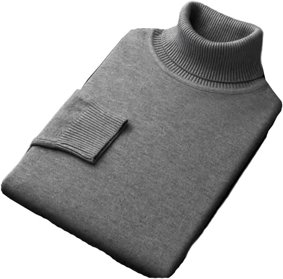 Мужской вязаный свитер-водолазка с длинным рукавом
Мужской вязаный свитер-водолазка с длинным рукавом