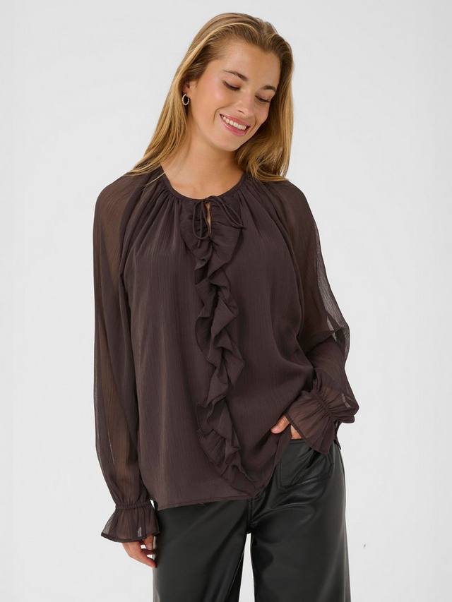 Блузка Mila с длинными рукавами KAFFE, Black Coffee
Блузка Mila с длинными рукавами KAFFE, Black Coffee