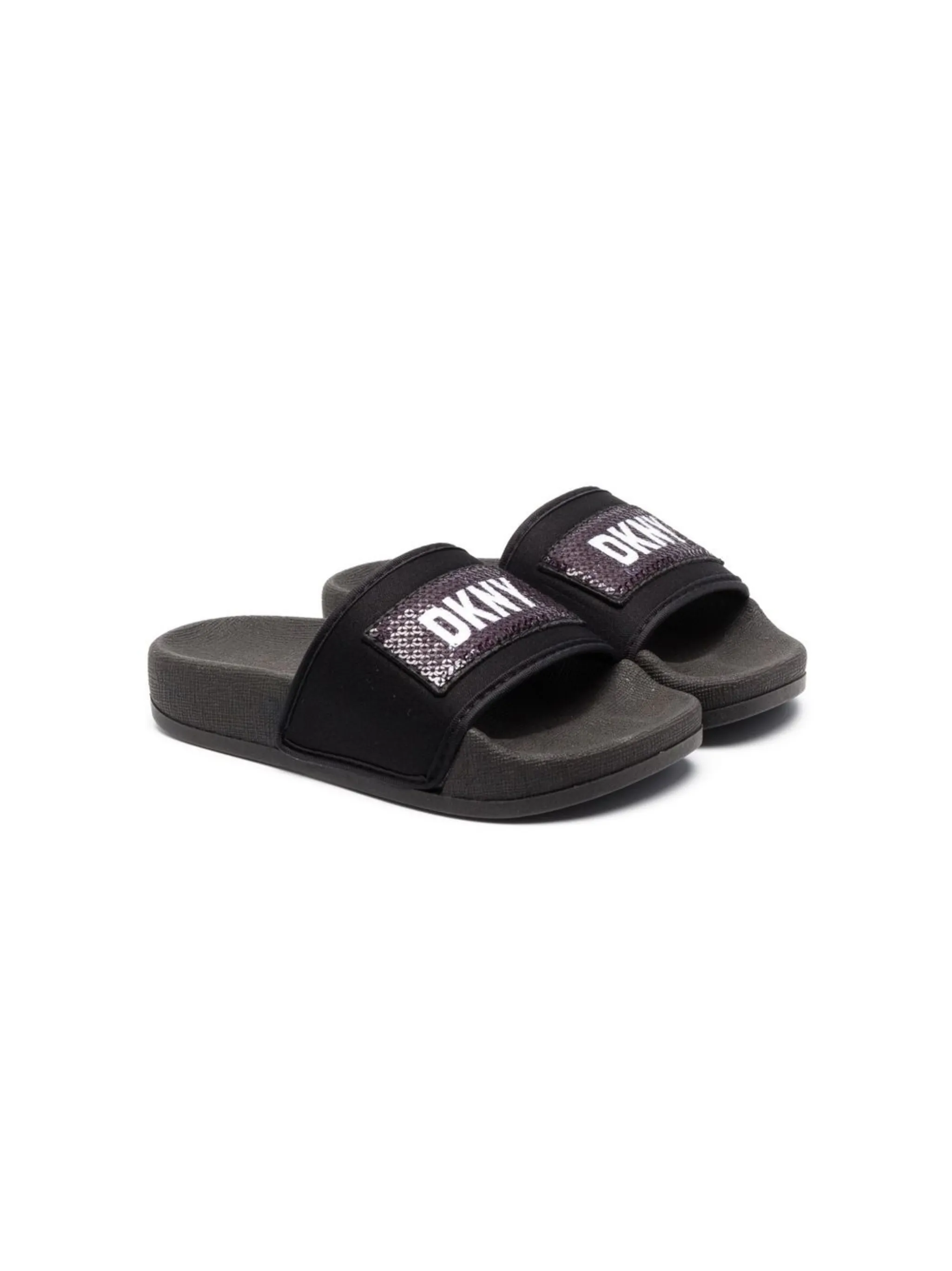 Шлепанцы с пайетками Dkny Kids, черный
Шлепанцы с пайетками Dkny Kids, черный