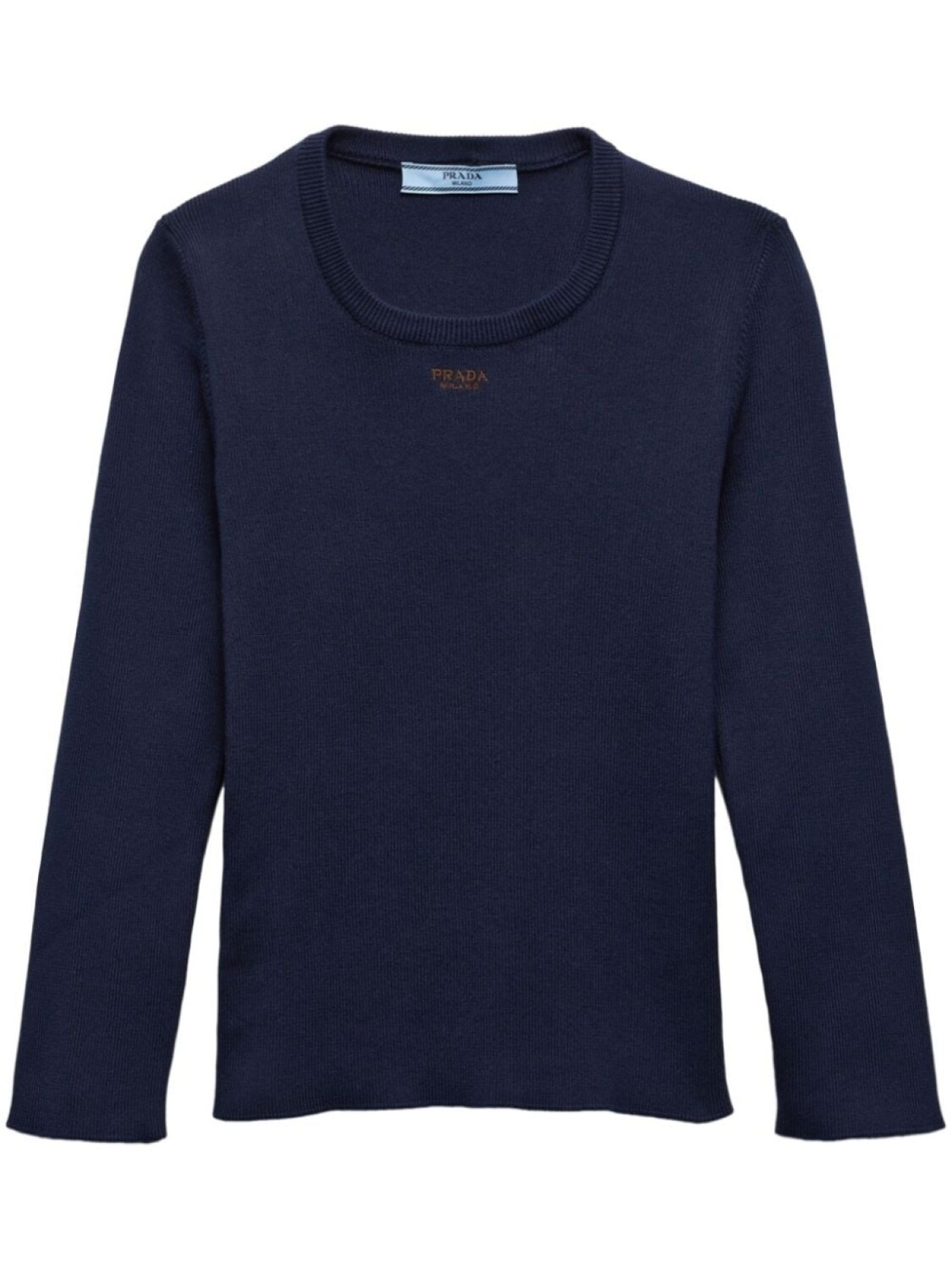 Prada хлопковый трикотажный топ с вышитым логотипом, синий
Prada хлопковый трикотажный топ с вышитым логотипом, синий