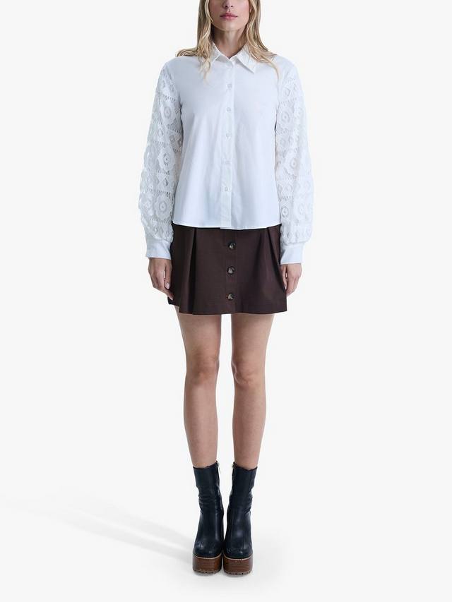 Рубашка с кружевными рукавами James Lakeland, White
Рубашка с кружевными рукавами James Lakeland, White