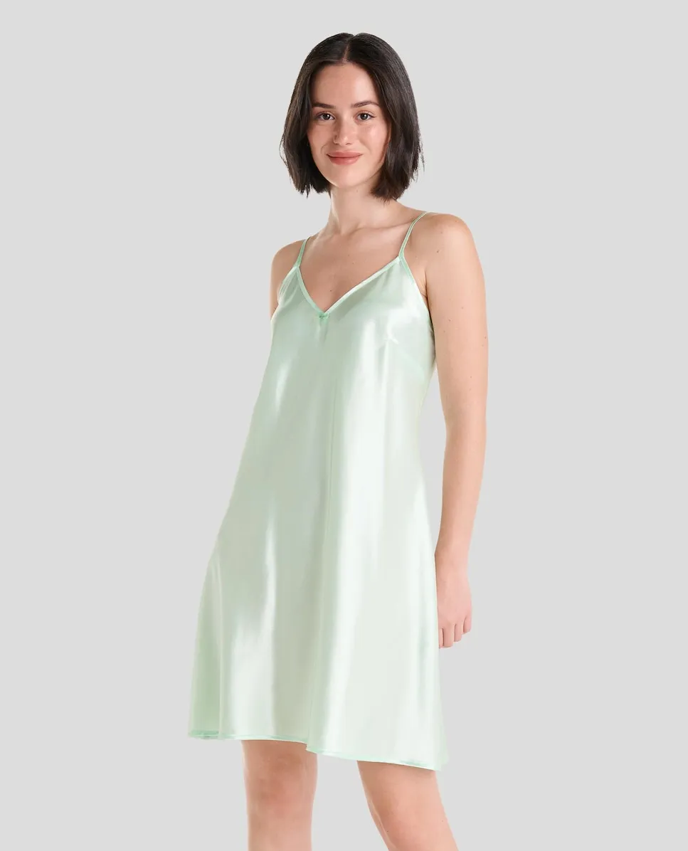 Женская короткая ночная рубашка на бретелях Lohe, зеленый
Женская короткая ночная рубашка на бретелях Lohe, зеленый