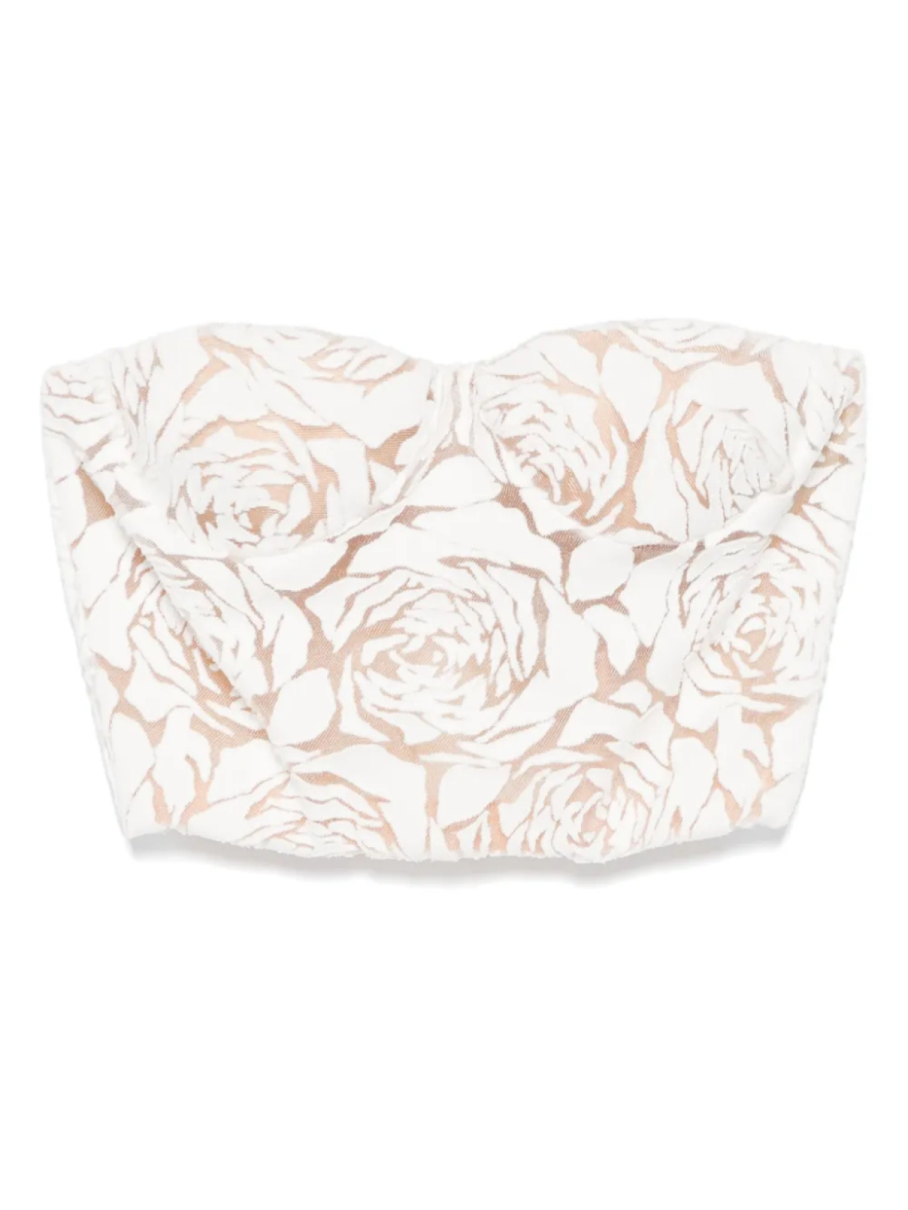 Укороченный топ с цветочным мотивом Ermanno Scervino, белый
Укороченный топ с цветочным мотивом Ermanno Scervino, белый