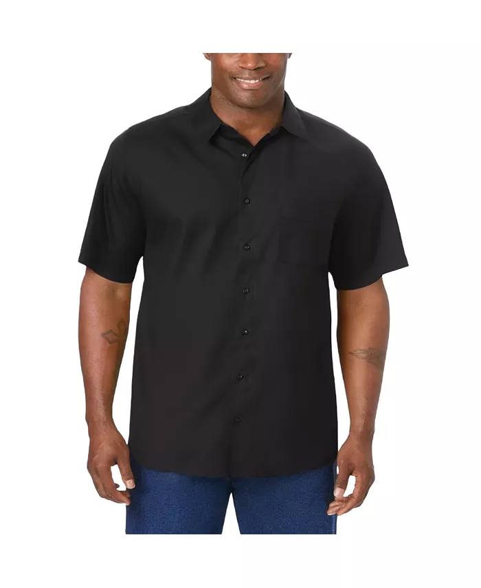 Мужская немнущаяся рубашка с коротким рукавом KingSize, черный
Мужская немнущаяся рубашка с коротким рукавом KingSize, черный