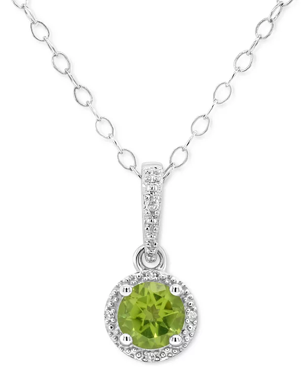 Ожерелье с подвеской 18 дюймов из стерлингового серебра с родолитом (1 карат) и бриллиантовым акцентом (также с цитрином, голубым топазом, перидотом, аметистом и белым топазом) Macy'S, peridot
Ожерелье с подвеской 18 дюймов из стерлингового серебра с родолитом (1 карат) и бриллиантовым акцентом (также с цитрином, голубым топазом, перидотом, аметистом и белым топазом) Macy'S, peridot