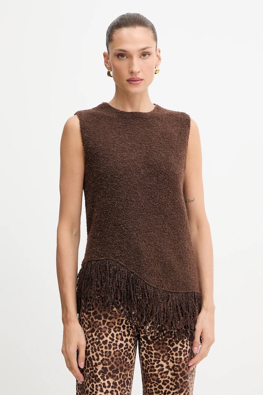 Жилет из смесовой шерсти Simona Corsellini, коричневый
Жилет из смесовой шерсти Simona Corsellini, коричневый