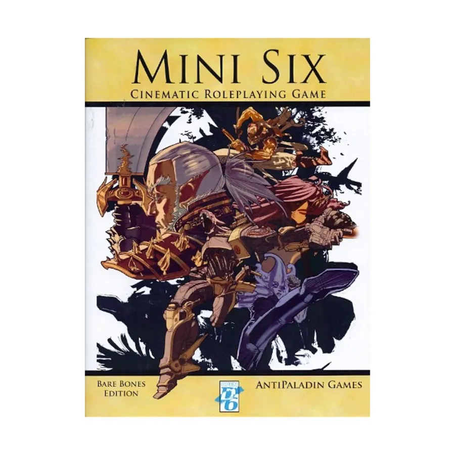 Mini Six - Cinematic Roleplaying Game (Bare Bones Edition), мягкая обложка
Mini Six - Cinematic Roleplaying Game (Bare Bones Edition), мягкая обложка