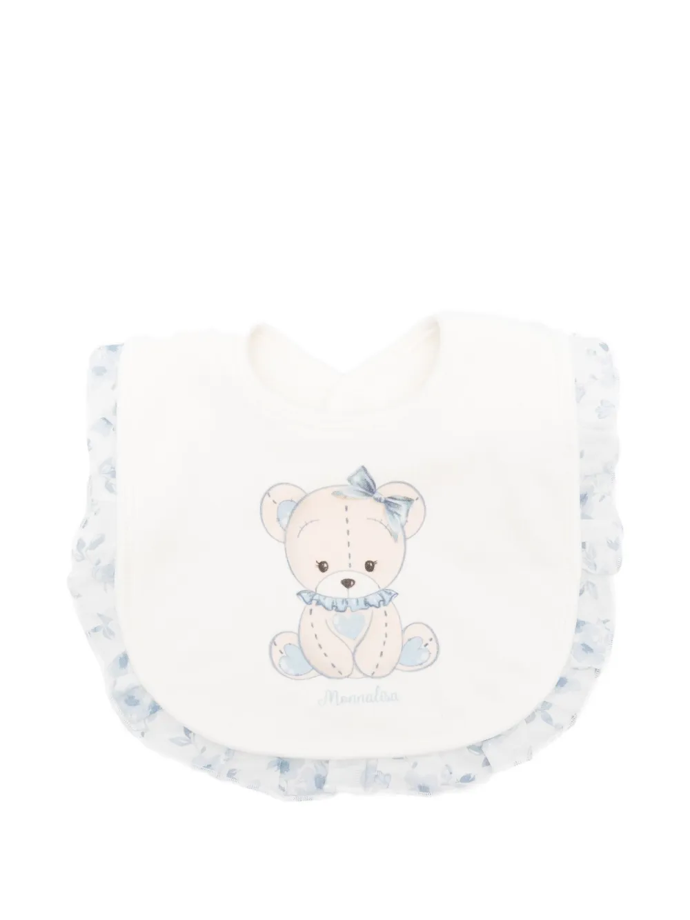 Нагрудник с оборками и принтом Monnalisa, белый
Нагрудник с оборками и принтом Monnalisa, белый