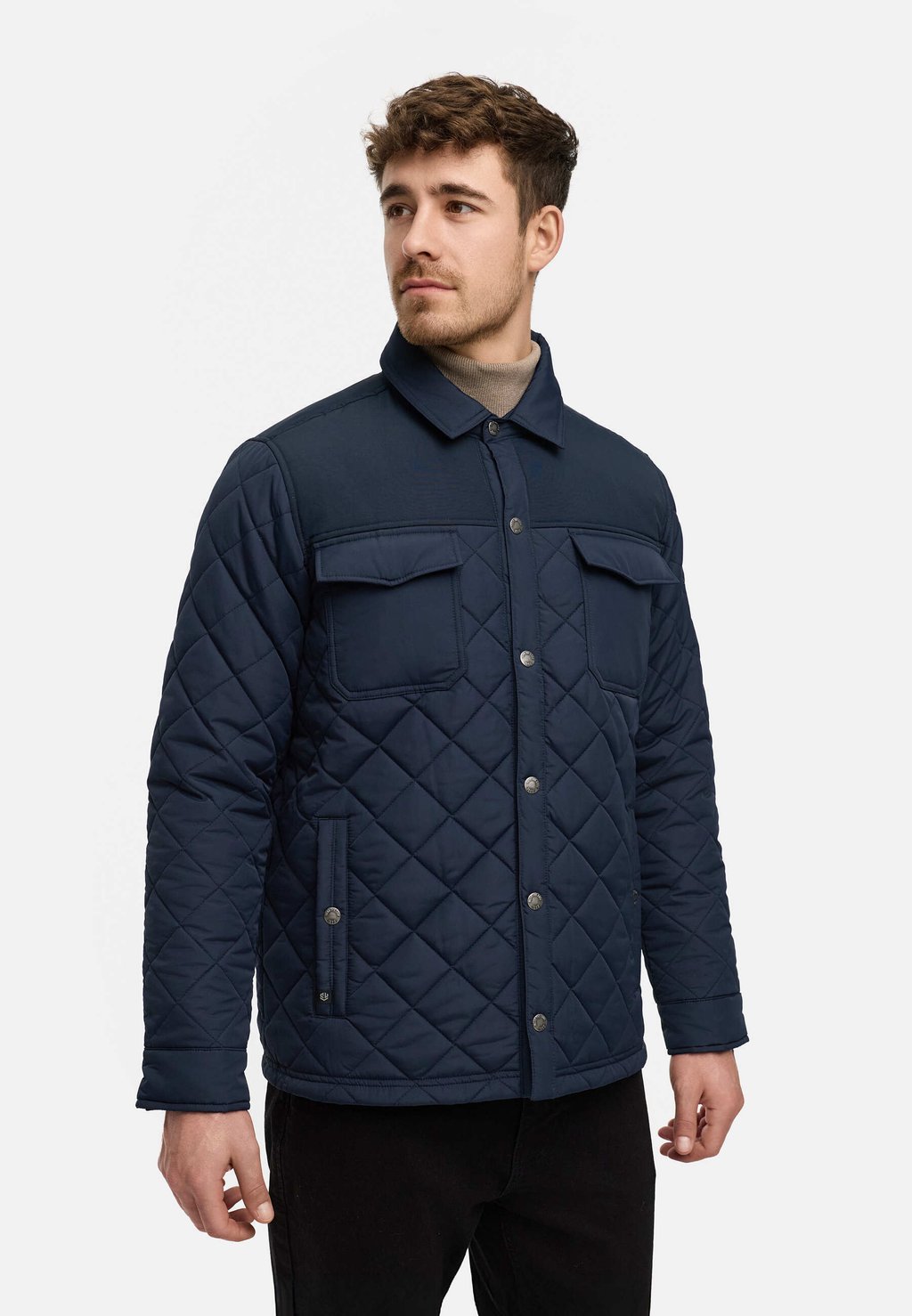 Легкая куртка ÜBERGANGS INDICODE JEANS, темно-синий 
Легкая куртка ÜBERGANGS INDICODE JEANS, темно-синий